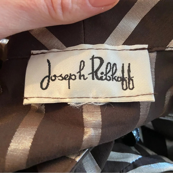 Joseph Ribkoff ‎ women’s brown striped fitted blouse - Picture 10 of 10